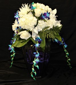 Blue Orchid Centerpiece