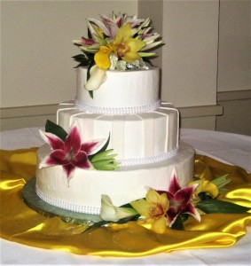 Cake Flowers Orchids & Lilies 