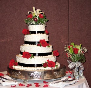 Cake Flowers Red 